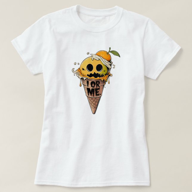 Camiseta YO O YO, lindo grito de hielo (Diseño del anverso)