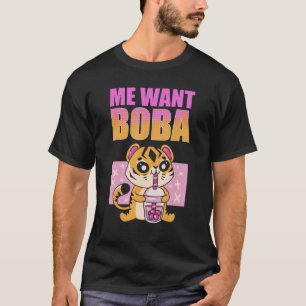 Camiseta Yo Quiero Boba Té Matcha Helado Té de Burbujas