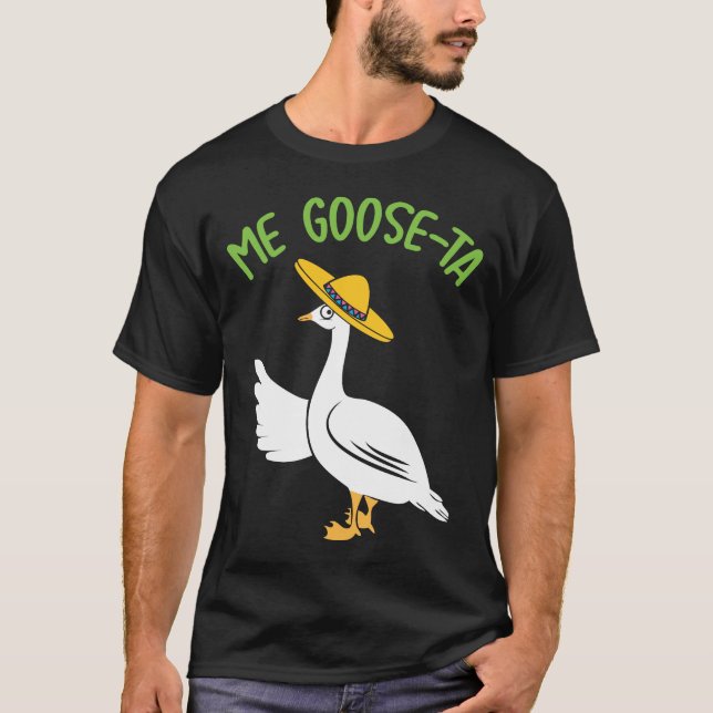 Camiseta Yo retruécano español mexicano divertido del ganso (Anverso)