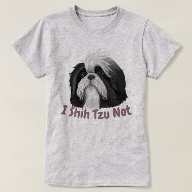 Camiseta Yo Shih Tzu No (Diseño del anverso)