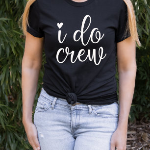 Camiseta Yo sí Crew Funny Heart Black Bachelorette