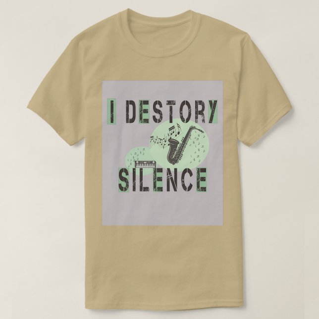 Camiseta yo silencio de la historia musical hoodie (Diseño del anverso)