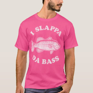 Camiseta Yo Slappa Da Bass Funny Pescando Guitarra Shir