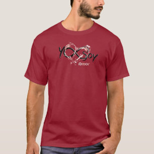 Camiseta Yo Soy Amor con Corazón Abstracto