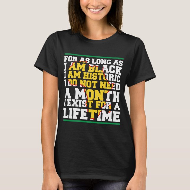 Camiseta Yo soy Black History Lifetime Guay Black History M (Anverso)