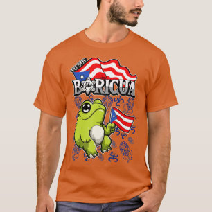 Camiseta Yo soy Boricua Puerto Rico Animales Rana Coqui