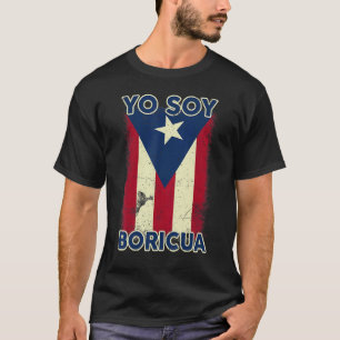 Camiseta Yo soy Boricua Soy Bandera Puertorriqueña