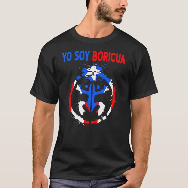 Camiseta Yo Soy Boricua - Taino - Herencia Hispana (Anverso)