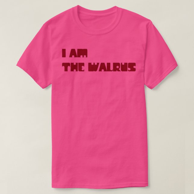 Camiseta Yo Soy El Borgoña De Walrus (Diseño del anverso)