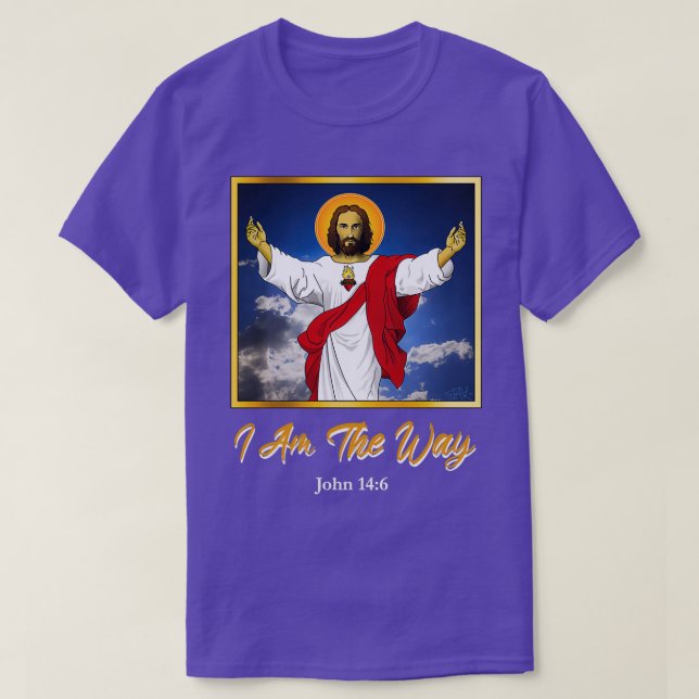 Camiseta Yo soy el camino Jesús v1 2 (Diseño del anverso)