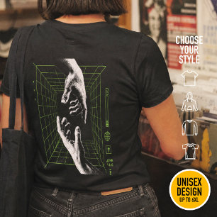 Camiseta Yo soy el Camino Juan 14:6 Grid Cristiano Ciberpun