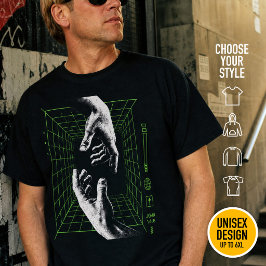 Camiseta Yo soy el Camino Juan 14:6 Red Cristiana Cyberpunk