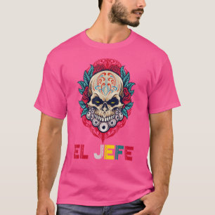 Camiseta Yo soy el jefe del cráneo de azúcar Calavera dia d