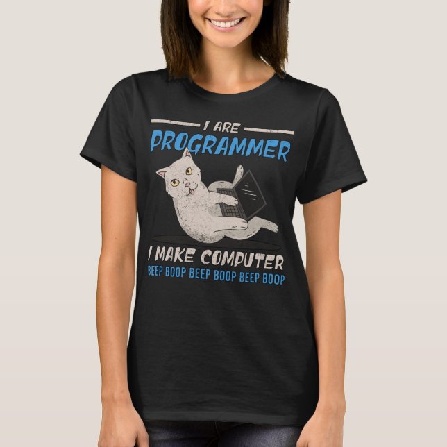 Camiseta Yo Soy El Programador Y Hago Que El Boop De Sonido (Anverso)