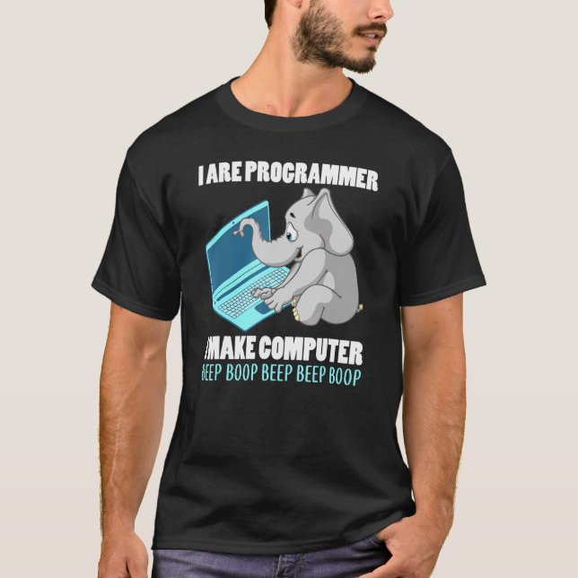 Camiseta Yo Soy El Programador Yo Hago Un Sonido De Computa (Anverso)