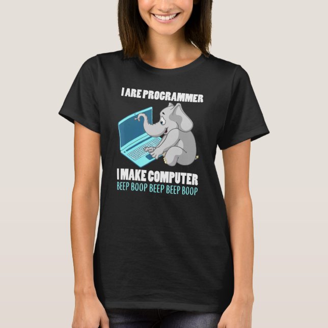 Camiseta Yo Soy El Programador Yo Hago Un Sonido De Computa (Anverso)