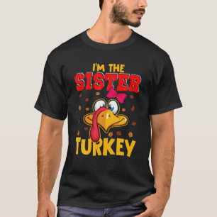 Camiseta Yo soy la hermana Turquía Acción de Gracias Turquí