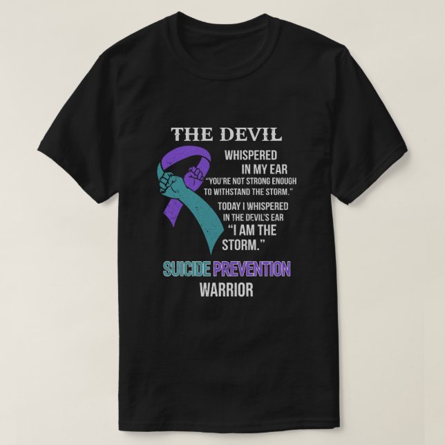Camiseta Yo Soy La Tormenta Apoyo A Los Avisos De Prevenció (Diseño del anverso)