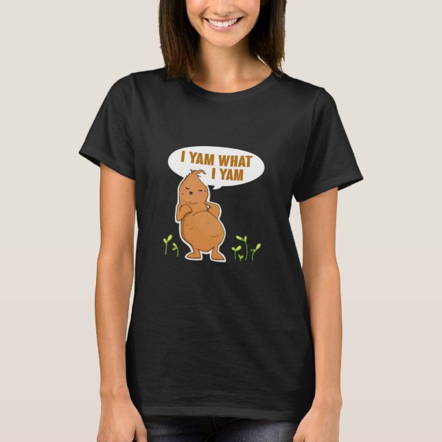 Camiseta Yo soy lo que soy moderno básico (Anverso)