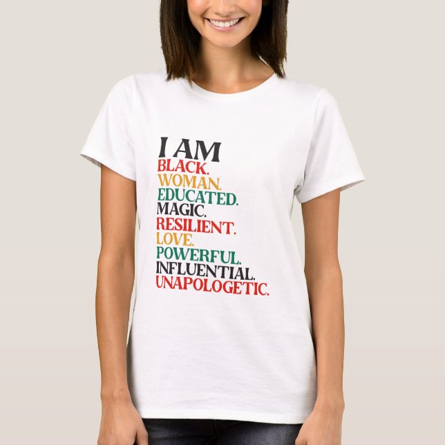Camiseta YO SOY - Mes de la Historia Negra (Anverso)