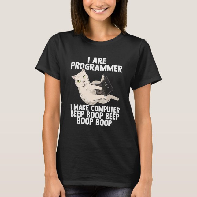 Camiseta Yo Soy Programador Yo Hago Programador De Computad (Anverso)