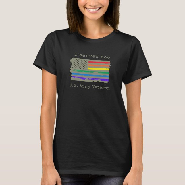 Camiseta "Yo también serví" veterana del ejército estadouni (Anverso)