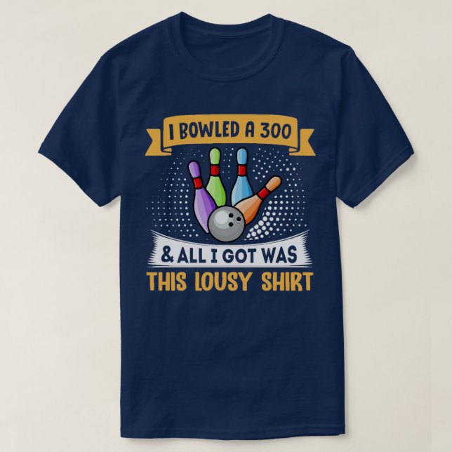 Camiseta Yo Tocé Una Bolera Graciosa De 300 (Diseño del anverso)