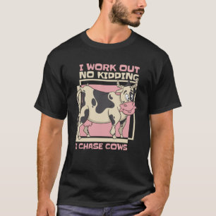 Camiseta Yo Trabajo Sin Criar Al Campesino Ganadero De Vaca