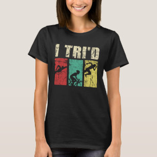 Camiseta Yo tri Retro Vintage Triatlón Triatleta Nado C