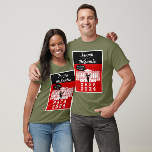 Camiseta  YO TRUMP DESANTIS 2024 Casa Blanca Ultra MAGA