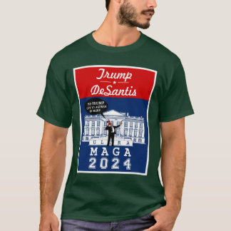 Camiseta YO TRUMP DESANTIS 2024 Whitehouse Ultra MAGA
