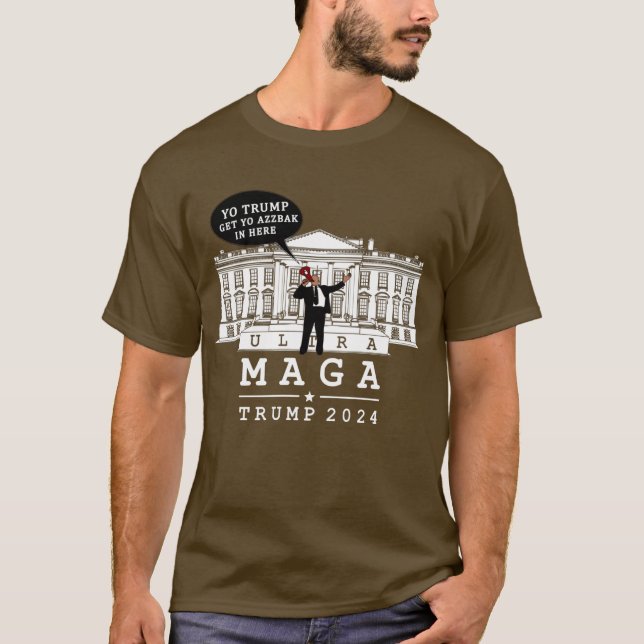 CAMISETA YO TRUMP REGRESA 2024 ULTRA MAGA (Anverso)