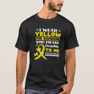 Camiseta Yo Uso Amarillo Para Alguien Apoyar La Endometrios