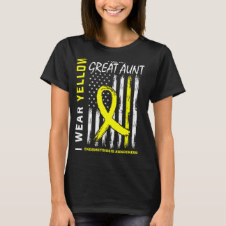 Camiseta Yo Uso Amarillo Para Mi Gran Endometriosis De Tía