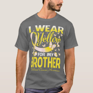 Camiseta Yo Uso Amarillo Para Mi Hermano, El Cáncer Infanti