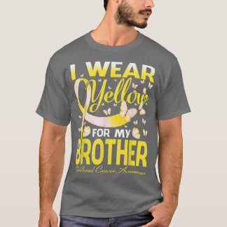 Camiseta Yo Uso Amarillo Para Mi Hermano, El Cáncer Infanti