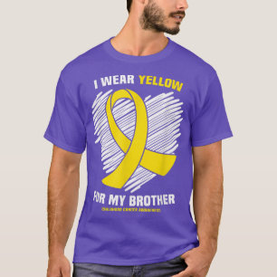 Camiseta Yo Uso Amarillo Para Mi Hermano, El Cáncer Infanti