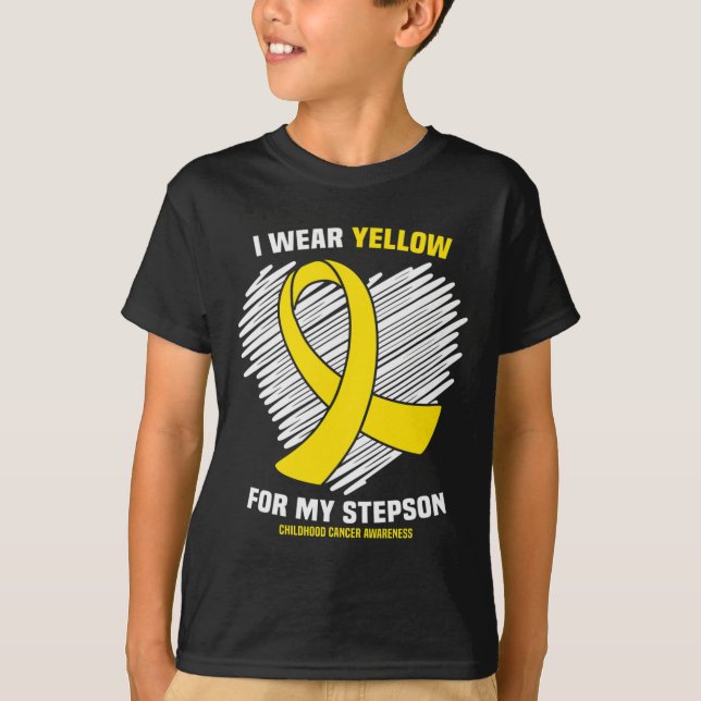 Camiseta Yo Uso Amarillo Para Mi Niñera Infantil En Guerra  (Anverso)