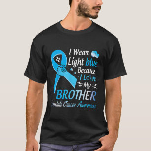 Camiseta Yo Uso Azul Claro Amo A Mi Hermano Cance Prostátic