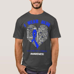 Camiseta Yo Uso Azul Para Cazas De Enfermedad Fase De Sensi