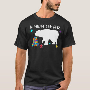 Camiseta Yo uso azul para el autismo Concienciación oso nan