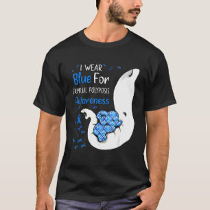 Camiseta Yo Uso Azul Para El Eleph De Concienciación De Los
