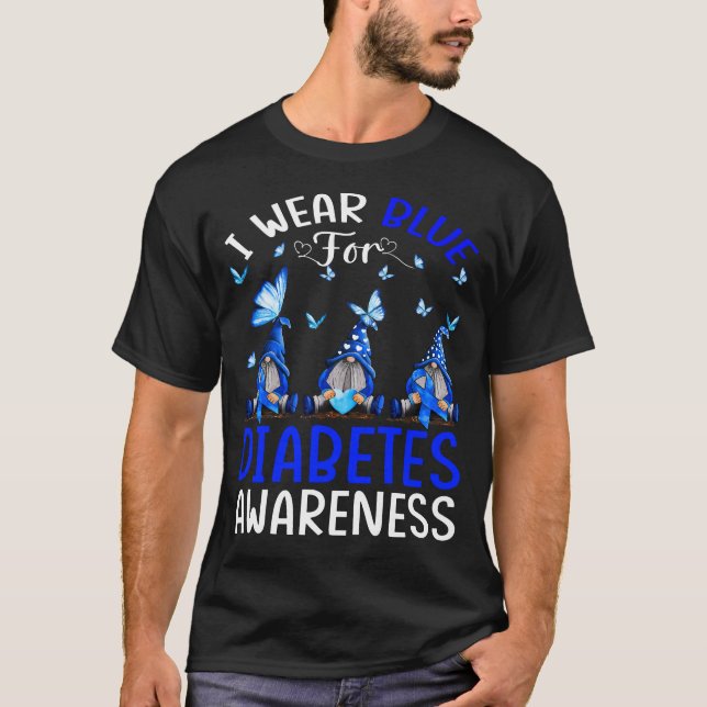 Camiseta Yo Uso Azul Para Los Gnomas De Conciencia Sobre La (Anverso)