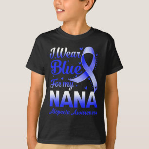 Camiseta Yo Uso Azul Para Mi Conciencia Sobre La Alopecia D