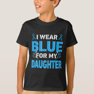Camiseta Yo Uso Azul Para Mi Hija Diabetes Awareness Mon