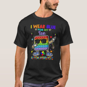 Camiseta Yo Uso Azul Para Mi Hijo Autismo Mes De Conciencia