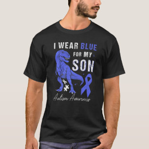 Camiseta Yo Uso Azul Para Mi Hijo Conciencia De Autismo Mam