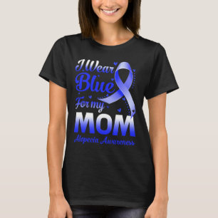 Camiseta Yo Uso Azul Para Mi Mamá Alopecia