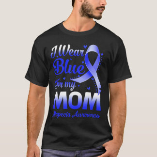 Camiseta Yo Uso Azul Para Mi Mamá Alopecia