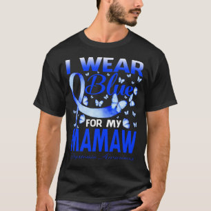 Camiseta Yo Uso Azul Para Mi MAMAW Distonia Awareness Butte